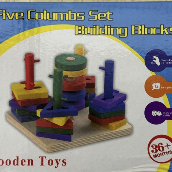 عواميد خشب اشكال هندسيه