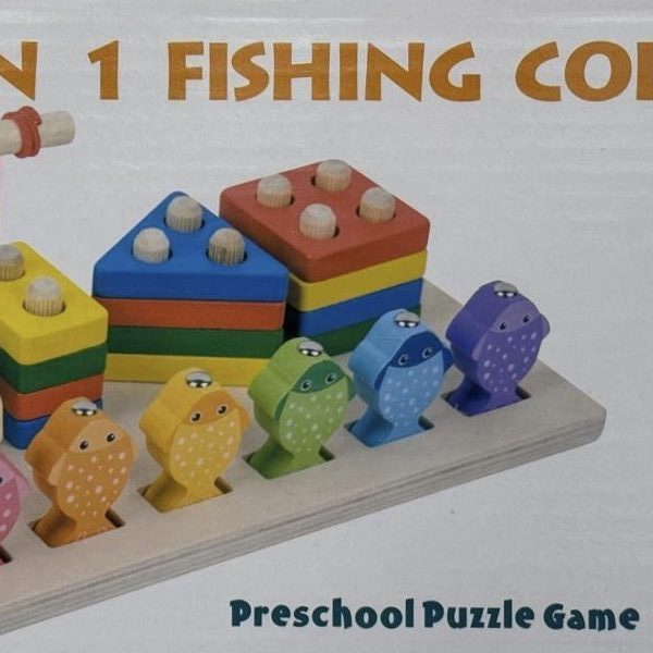 لعبه صيد السمك بالصناره المغناطيس  وتطابق الاشكال الهندسيه