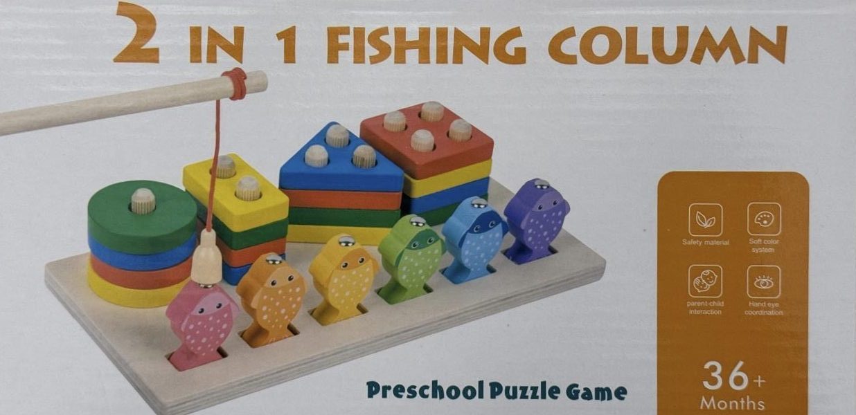 لعبه صيد السمك بالصناره المغناطيس وتطابق الاشكال الهندسيه